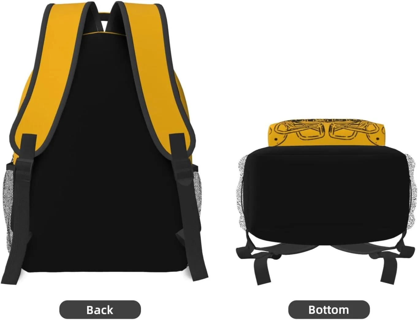 Pittsburgh Backpack for Boys and Girls, Laptop Backpack for Men and Women, Large Capacity Lightning Bookbag Waterproof Adjustable School Bags for Travel Daypack Laptop Sport Bag