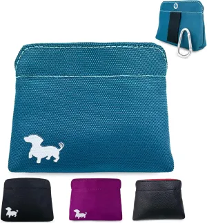 Pocket Sized Dog Treat Pouch - Treat Pouches for Pet Training - Small Dog Treat Pouch with Magnetic Closure - Dog Walking Treat Bag for Dog Training - Turquoise