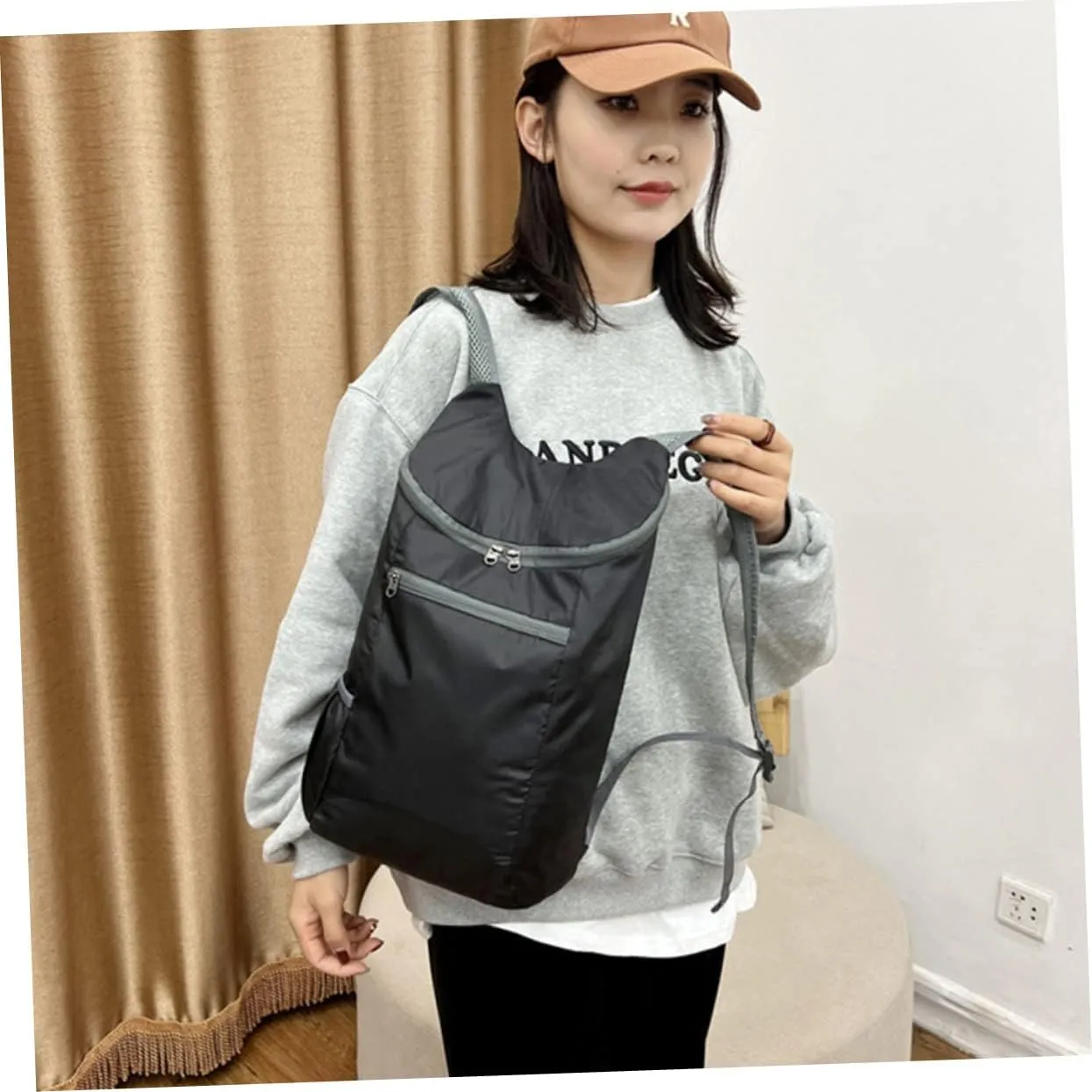 POPETPOP 3pcs Travel Backpack Lightweight Hiking Rucksack Folding Design Compact and Convenient for Outdoor