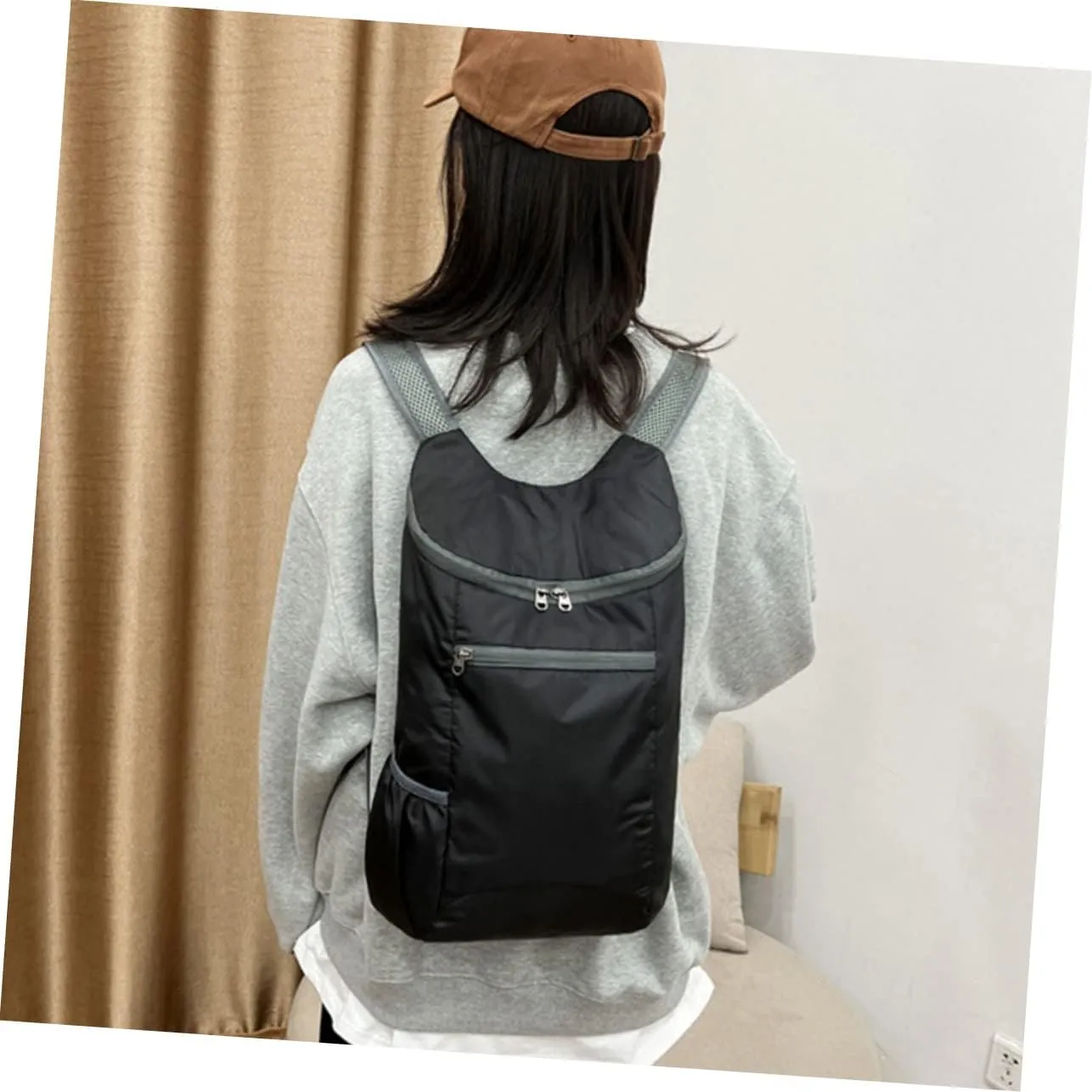 POPETPOP 3pcs Travel Backpack Lightweight Hiking Rucksack Folding Design Compact and Convenient for Outdoor