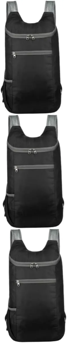 POPETPOP 3pcs Travel Backpack Lightweight Hiking Rucksack Folding Design Compact and Convenient for Outdoor