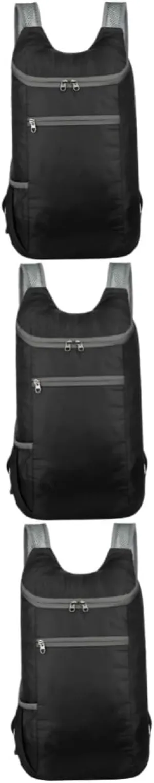 POPETPOP 3pcs Travel Backpack Lightweight Hiking Rucksack Folding Design Compact and Convenient for Outdoor