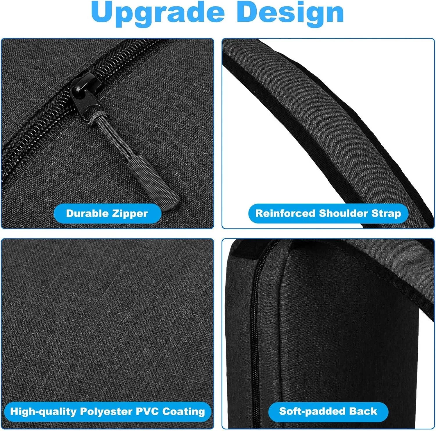 Portable Oxygen Tank Backpack Holder for Size D (M-15), Comfortable Medical Oxygen Cylinder Backpack Bag with Durable Straps, Size JD (M-22) Oxygen Bag for Travel - Easy to Carry (Black)