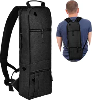 Portable Oxygen Tank Backpack Holder for Size D (M-15), Comfortable Medical Oxygen Cylinder Backpack Bag with Durable Straps, Size JD (M-22) Oxygen Bag for Travel - Easy to Carry (Black)