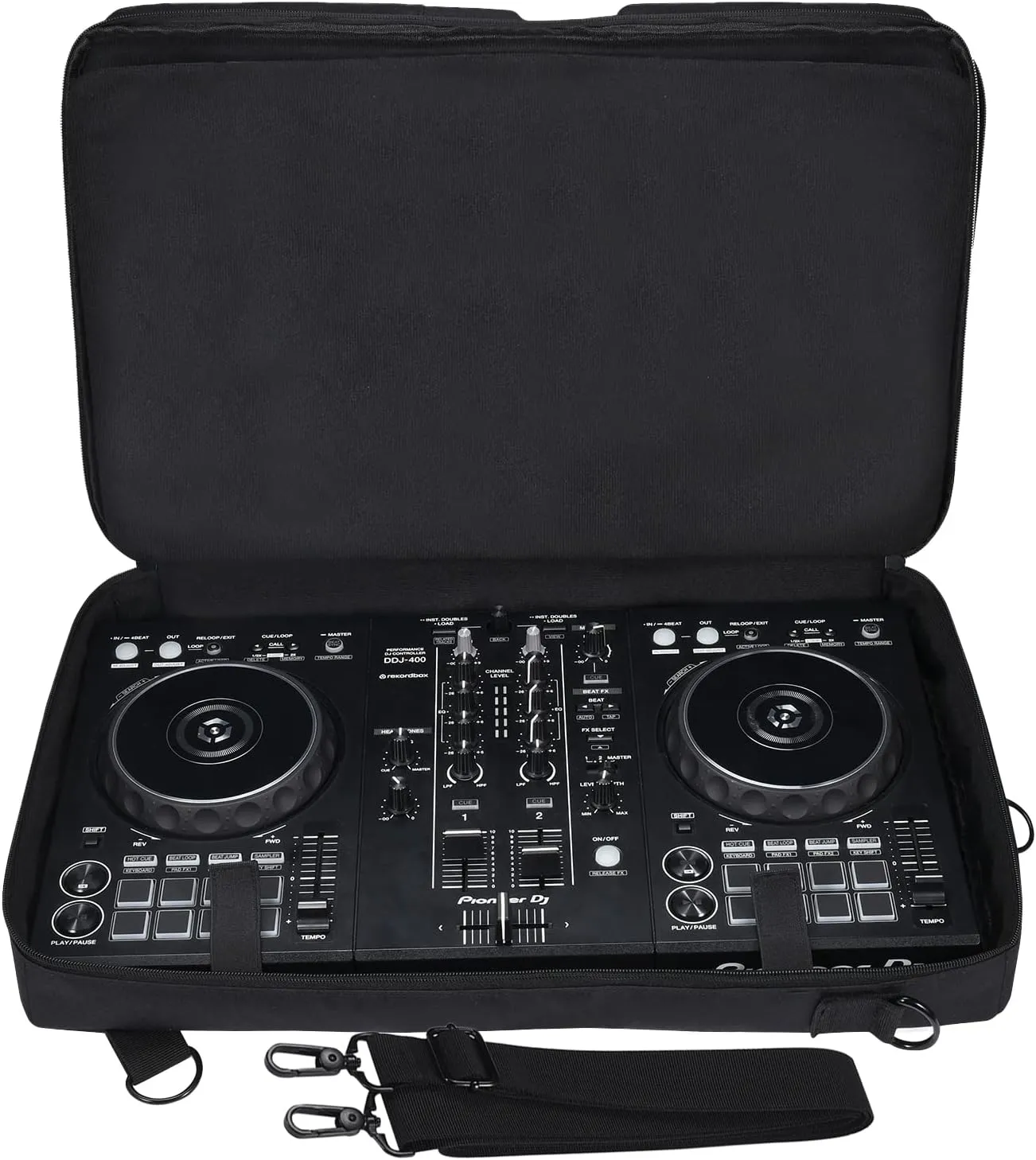 Portable Sofe Case Shoulder Bag Backpack for Pioneer DJ DDJ-FLX4/DDJ-400 DJ/DDJSB3,for Roland DJ-202,for Hercules Inpulse 300,for Native Instruments TRAKTOR Kontrol S2 DJ Controller and More