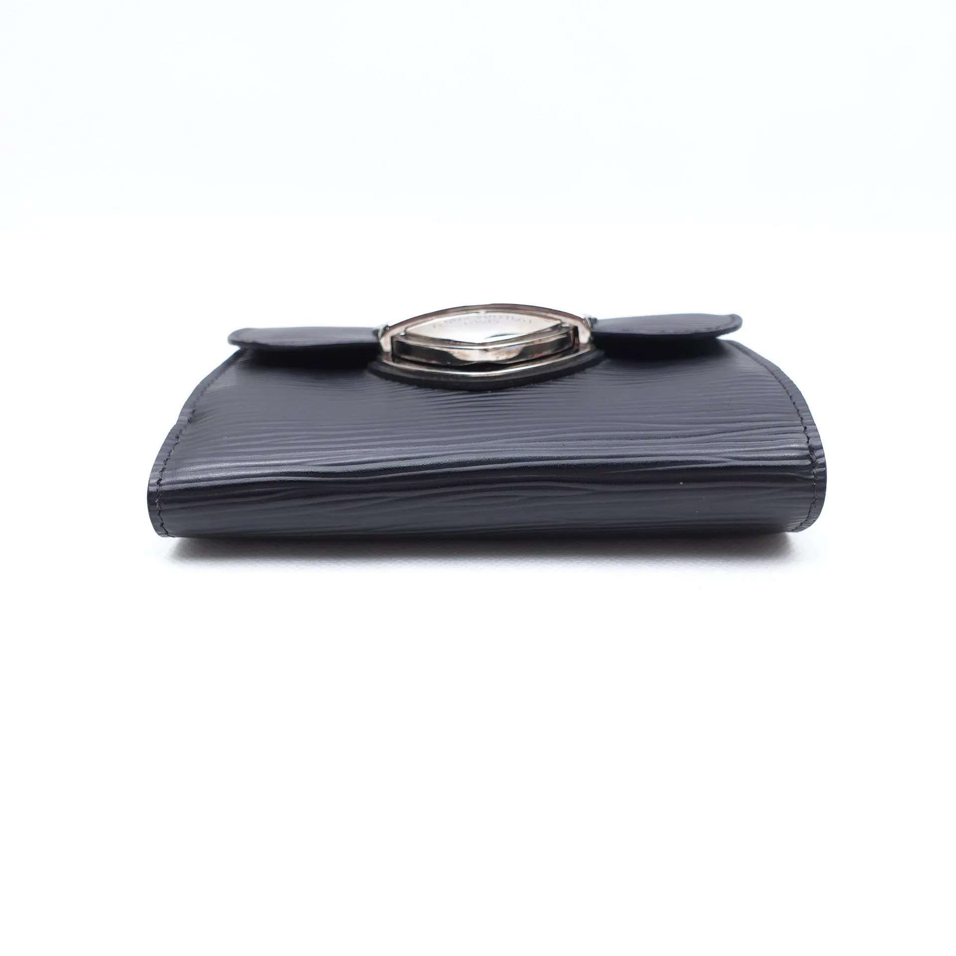 PRE-OWNED LV Black Epi Leather Joey Short Wallet