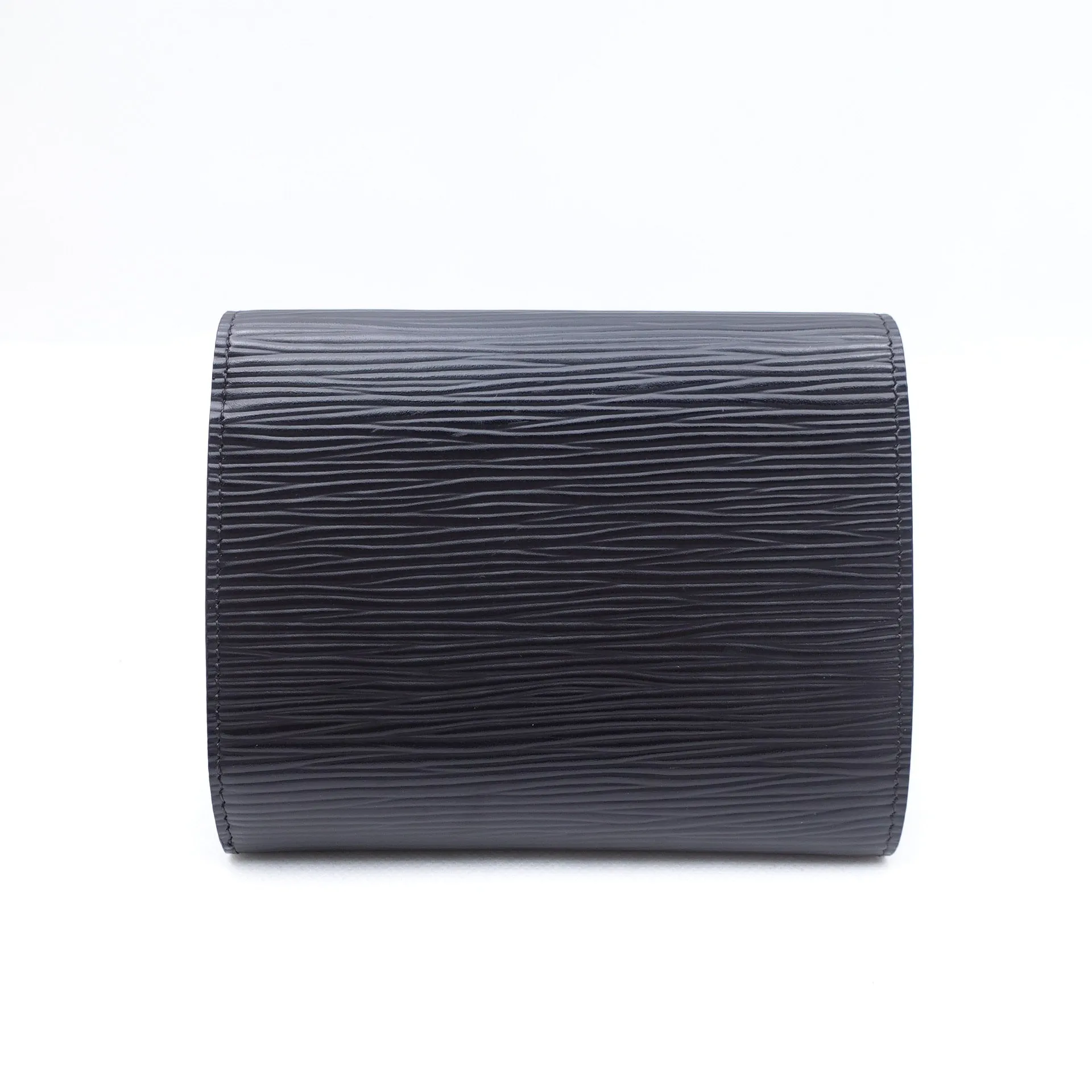 PRE-OWNED LV Black Epi Leather Joey Short Wallet