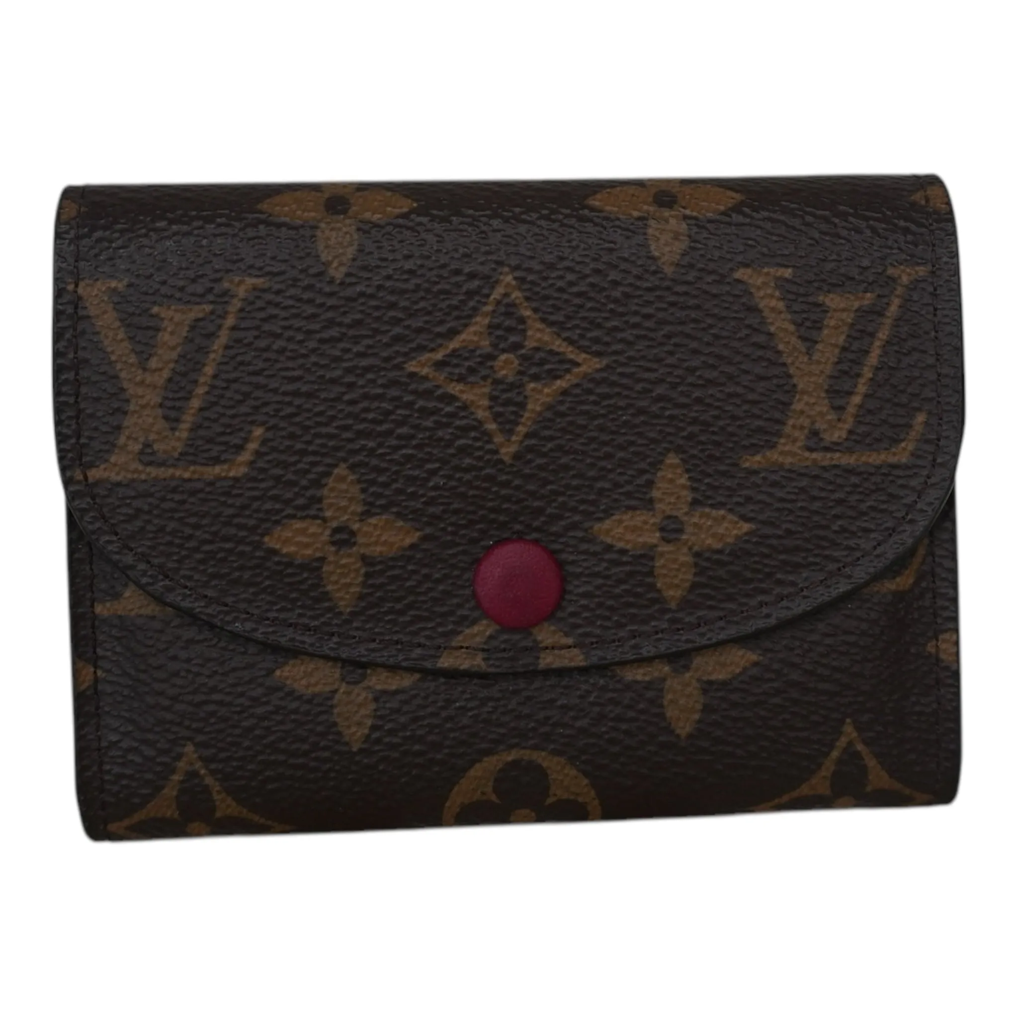 PRE-OWNED LV Monogram Canvas Emilie Short Wallet