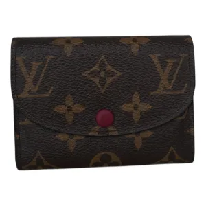 PRE-OWNED LV Monogram Canvas Emilie Short Wallet