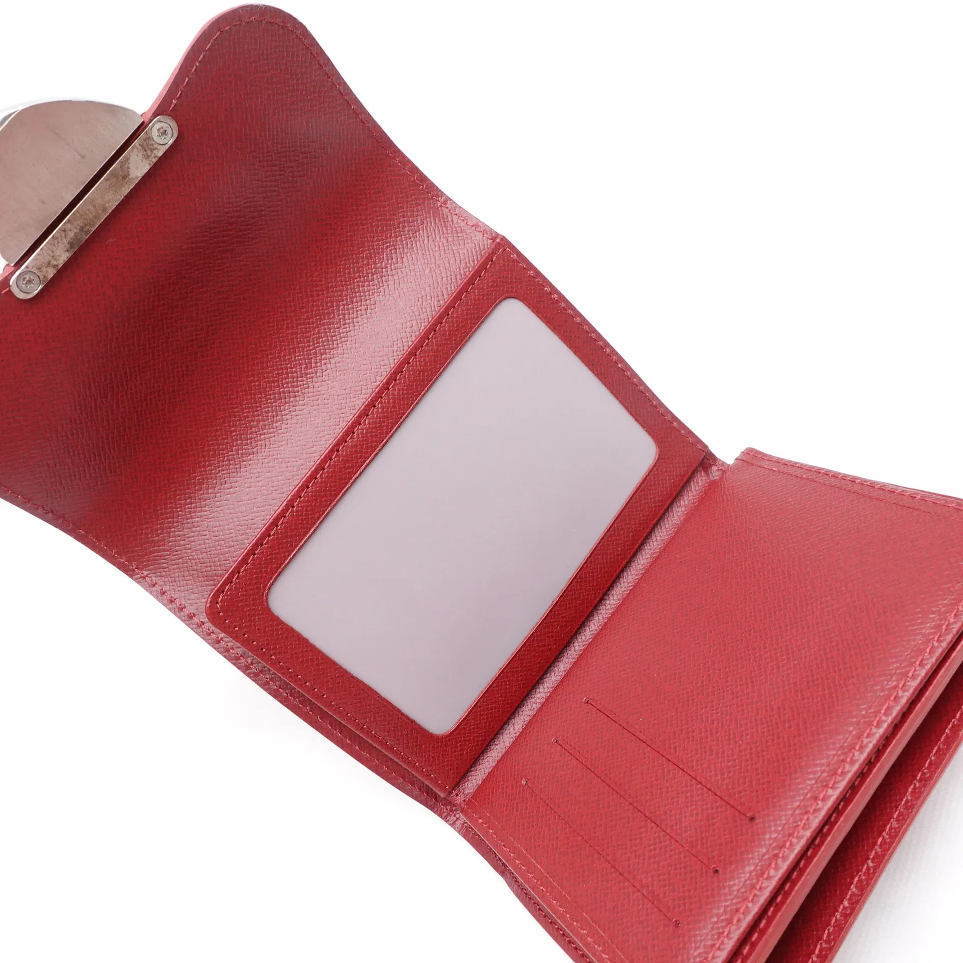 PRE-OWNED LV Red Epi Joey Short Wallet