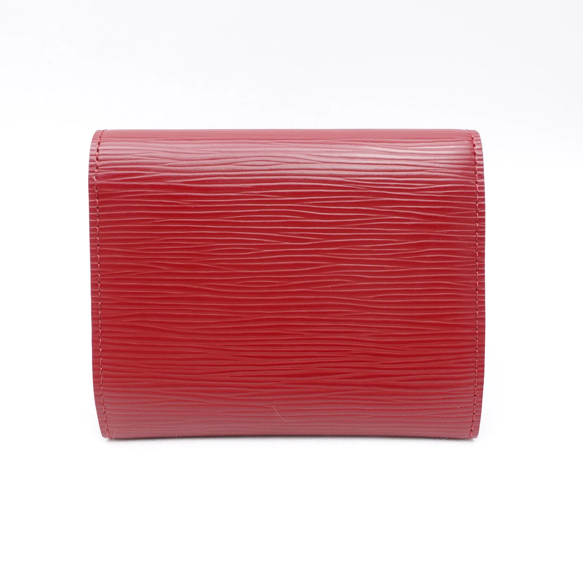 PRE-OWNED LV Red Epi Joey Short Wallet