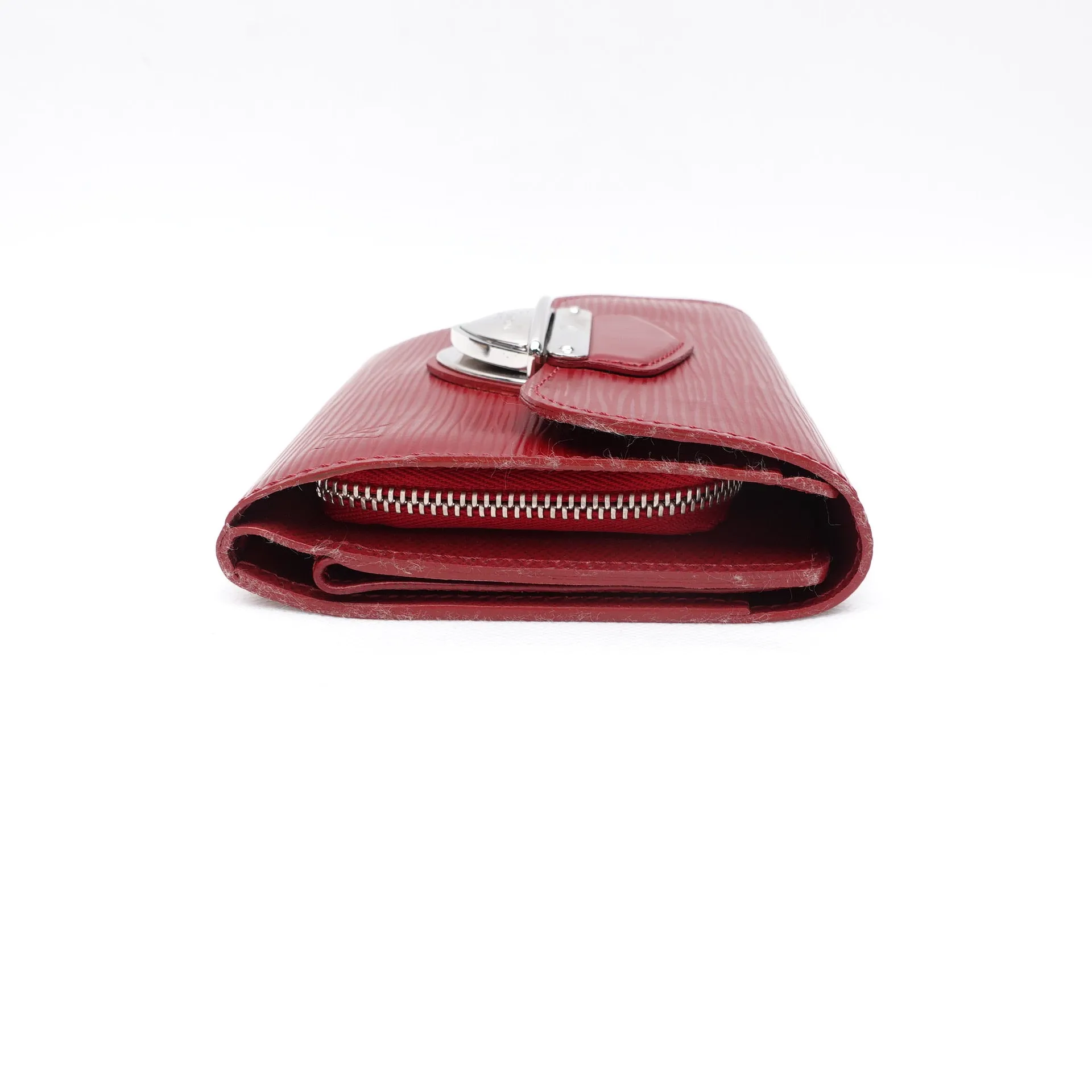 PRE-OWNED LV Red Epi Joey Short Wallet