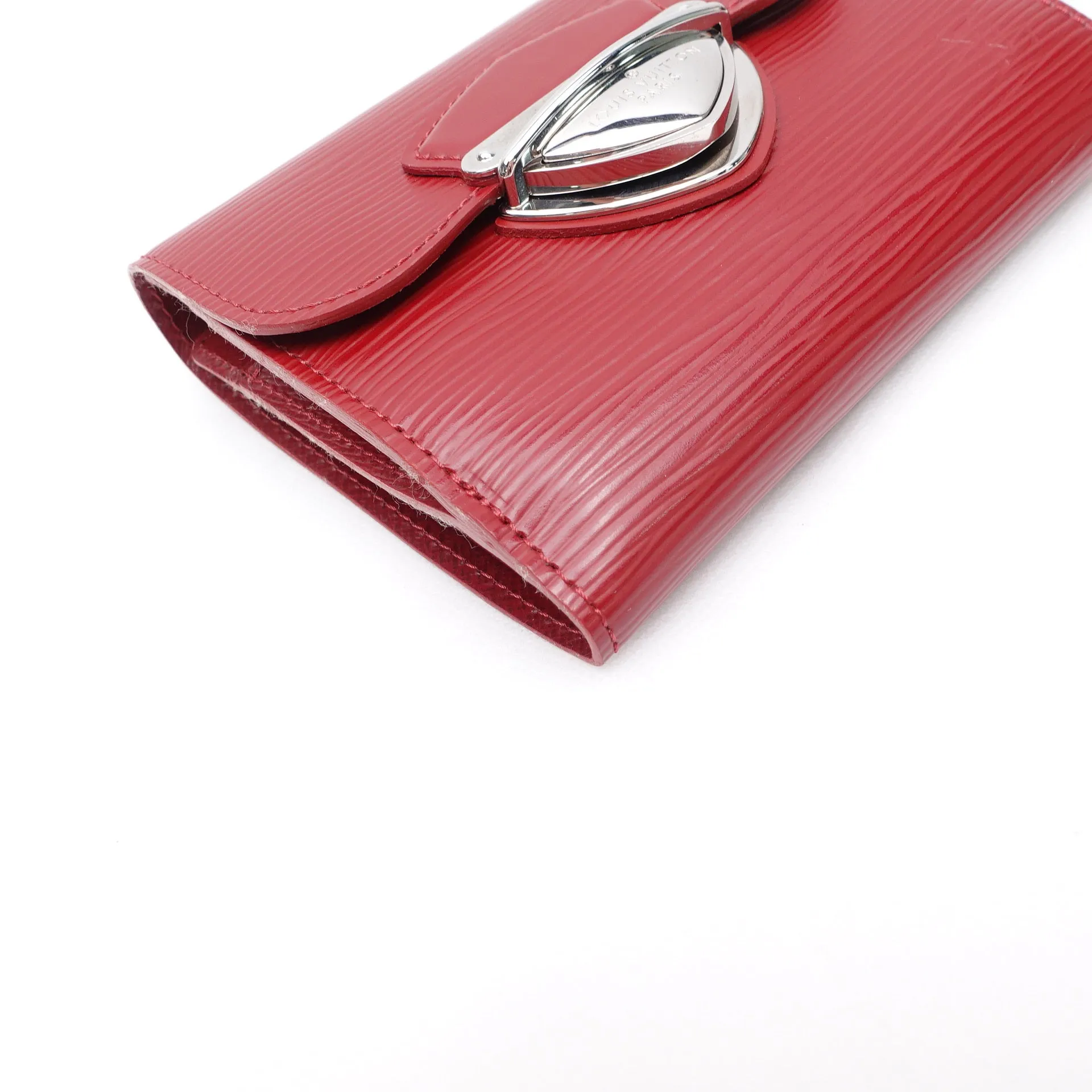 PRE-OWNED LV Red Epi Joey Short Wallet