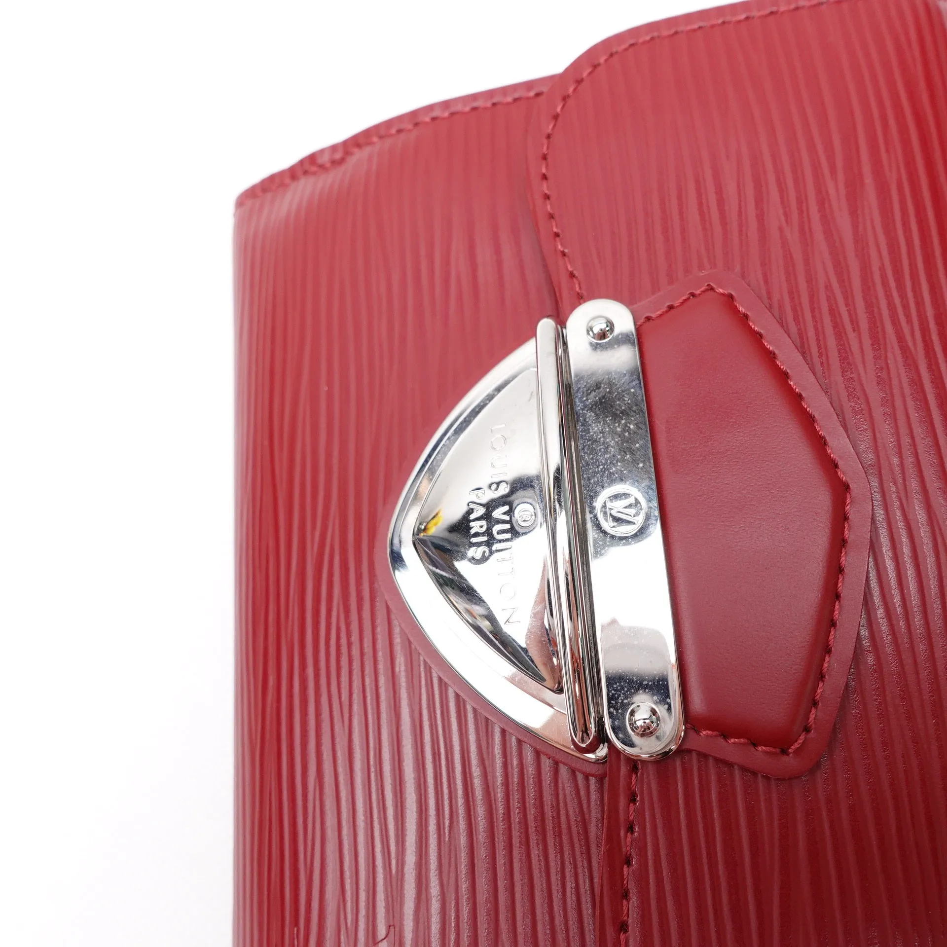PRE-OWNED LV Red Epi Joey Short Wallet