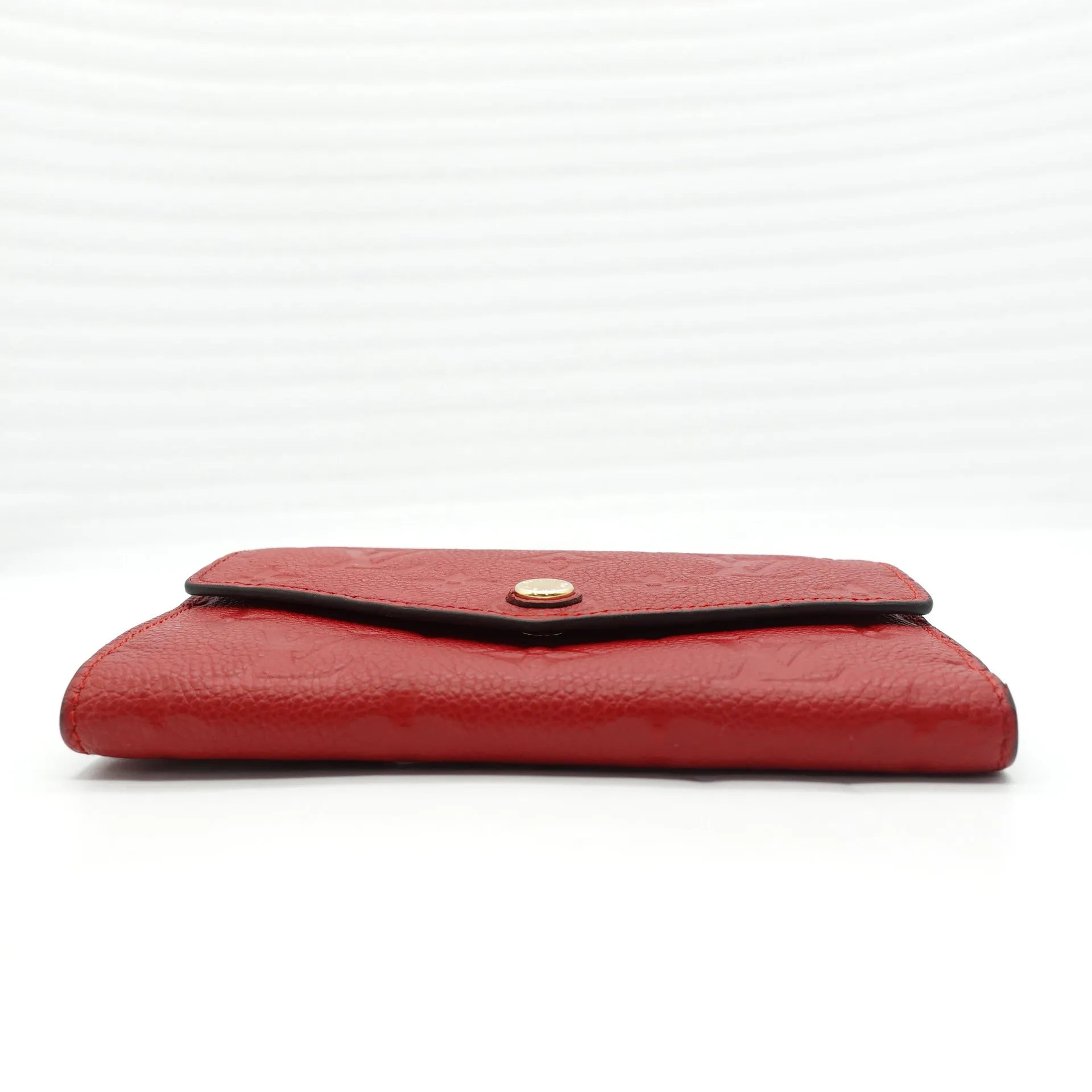 PRE-OWNED LV Red Monogram Empreinte Curieuse Compact Short Wallet