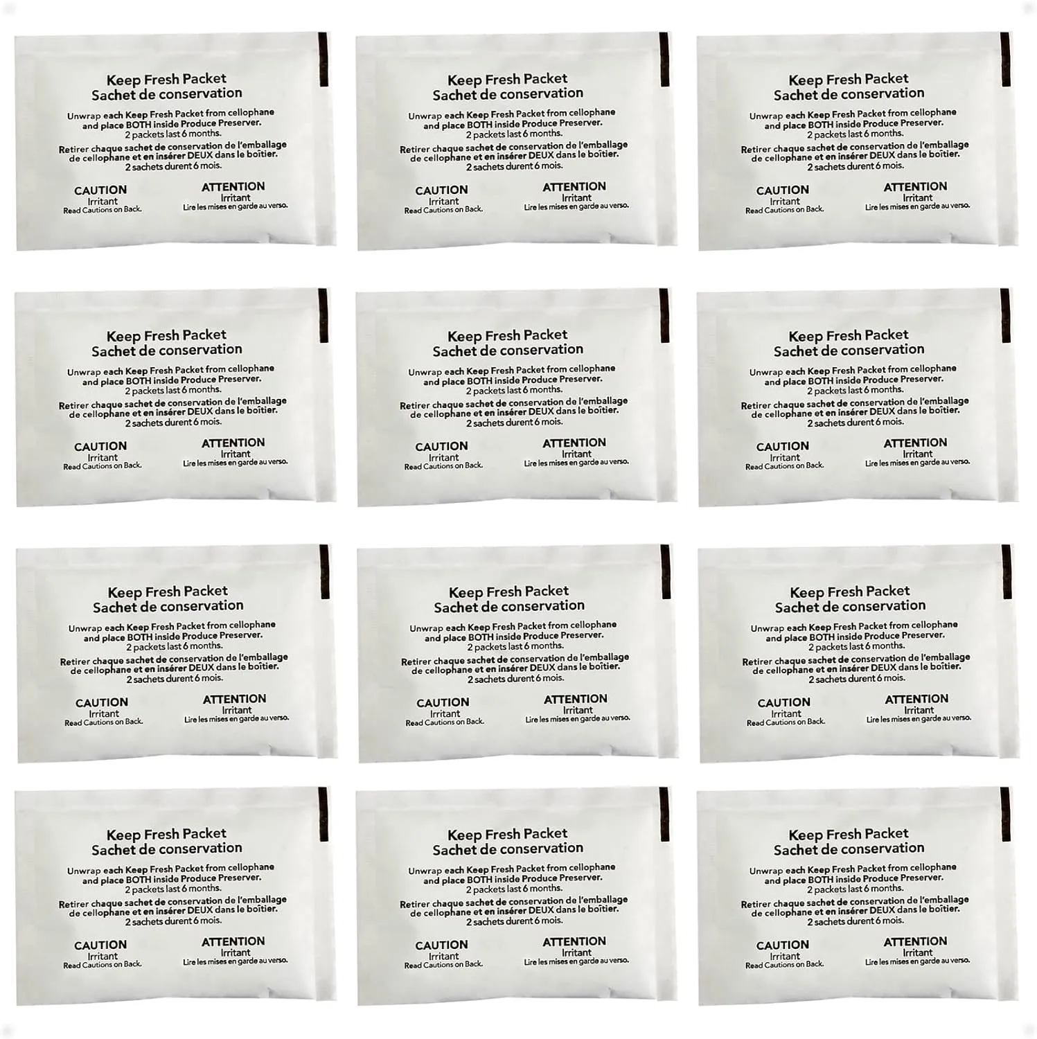 prime&swift Refrigerator Produce Preserver W10346771A(12 Packets-6 Pack Included),Replacement for 2117689,AH3503014