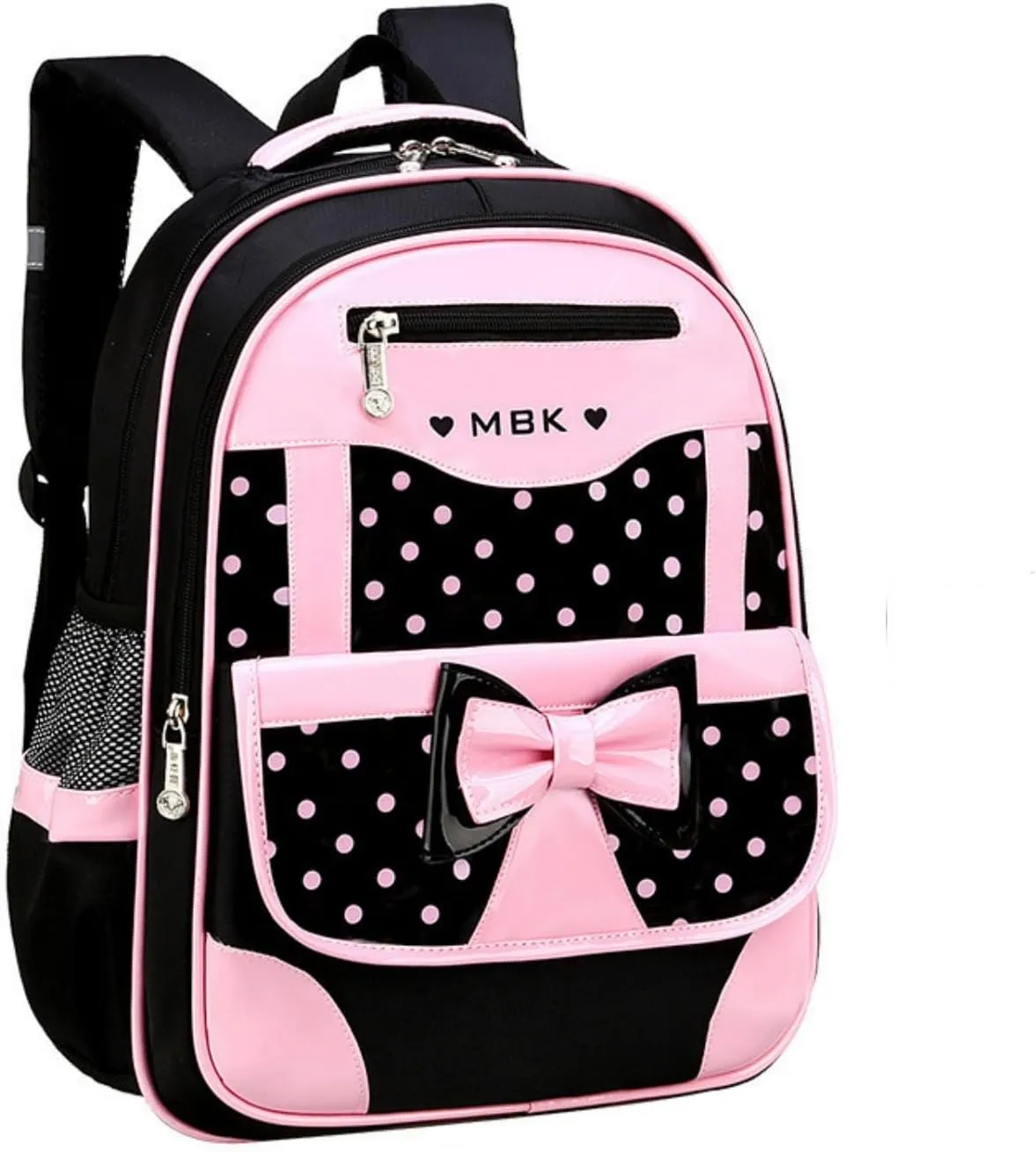 Princess Bow Girls Backpack Elementary School Bag Kids School Travel Bag
