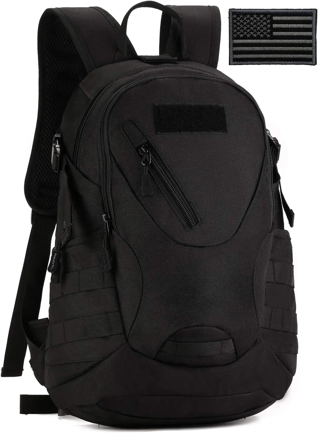 Protector Plus Tactical Motorcycle Backpack Small Military Cycling Pack Bug Out Bag (Patch Included)