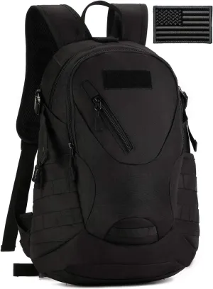 Protector Plus Tactical Motorcycle Backpack Small Military Cycling Pack Bug Out Bag (Patch Included)