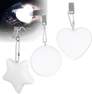 Purse Glow Heart Light, Heart-Shaped LED Purse Light – Automatic Sensor Handbag Light, Small Portable Glow Purse Light, Pc Touch Handbag Light, Best Gifts for Women Mother Friends(Star Heart Circle)
