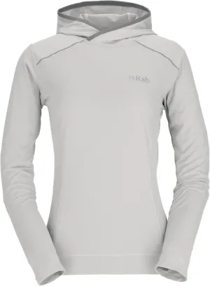 Rab Women's Force Hoody - Lightweight Long-Sleeve Hooded Baselayer Shirt for Hiking, Climbing, & Trail Running