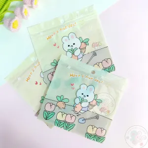 Rabbit Garden - Zip Lock Storage Bags