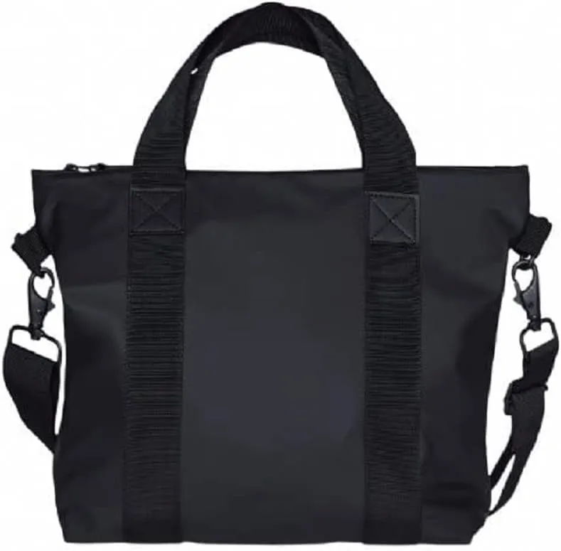 Rains Unisex Tote Bag Mini Black Backpack