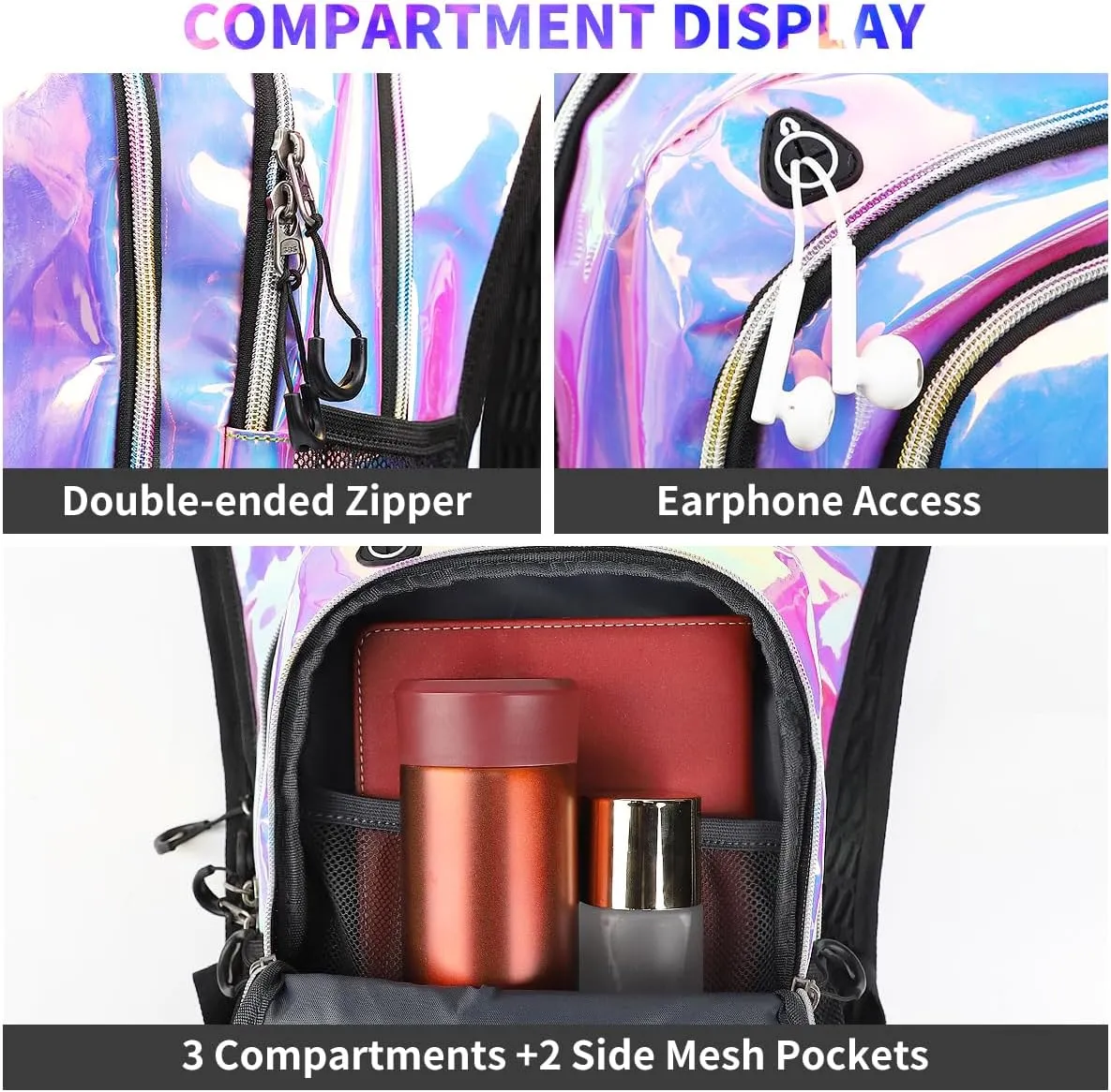 Rave Hydration Backpack, Festival Hydration Pack with 2L Water Bladder, Lightweight Water Backpack, Anti Theft Hydration Bag Hydropack for Music Festival Gear, Hiking, Running, Biking