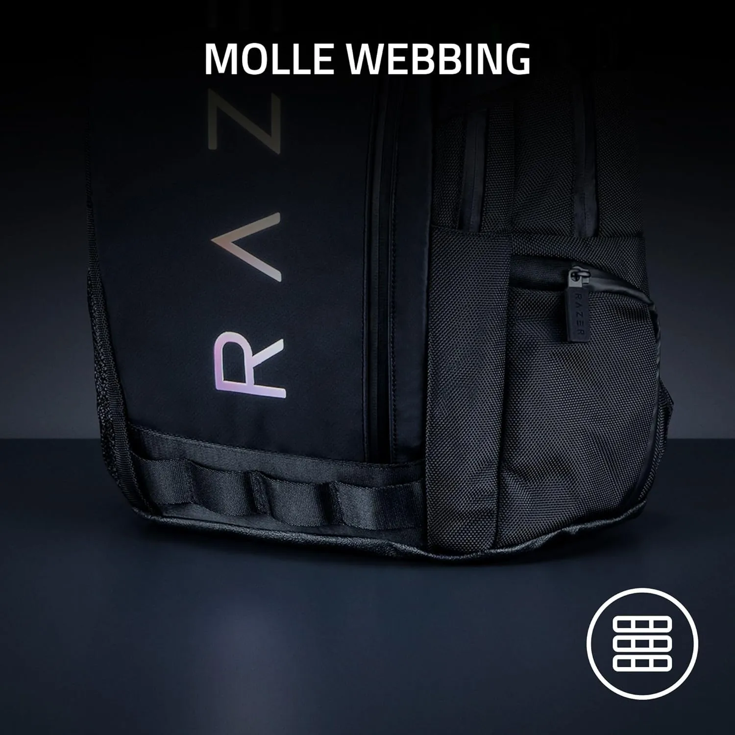 Razer Rogue v3 16" Gaming Laptop Backpack: Travel Carry On Computer Bag - Tear and Water Resistant - Mesh Side Pocket - Fits 16 inch Notebook - Black