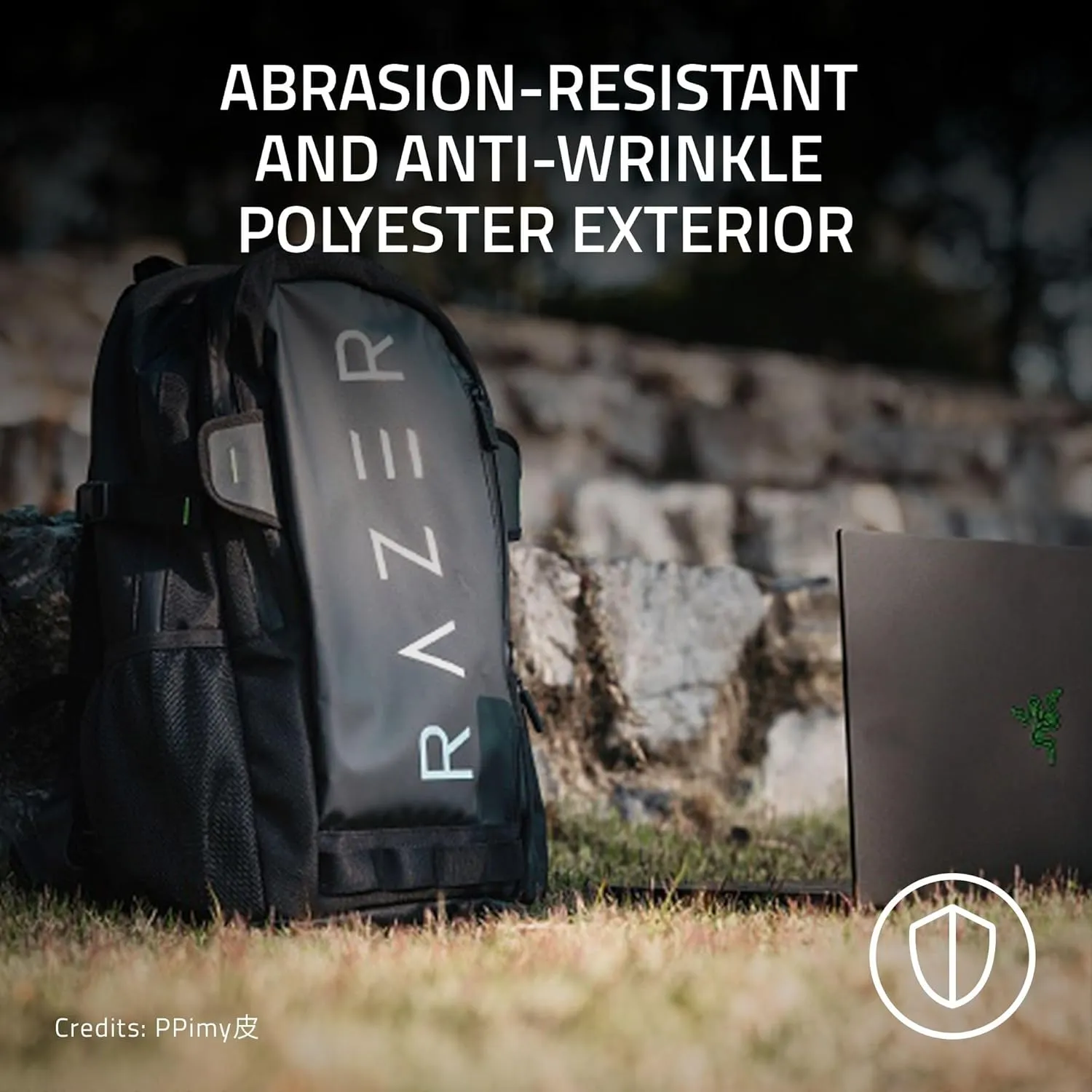Razer Rogue v3 16" Gaming Laptop Backpack: Travel Carry On Computer Bag - Tear and Water Resistant - Mesh Side Pocket - Fits 16 inch Notebook - Chromatic