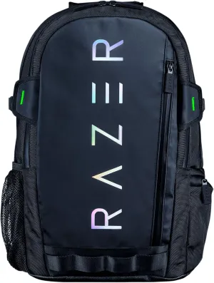 Razer Rogue v3 16" Gaming Laptop Backpack: Travel Carry On Computer Bag - Tear and Water Resistant - Mesh Side Pocket - Fits 16 inch Notebook - Chromatic