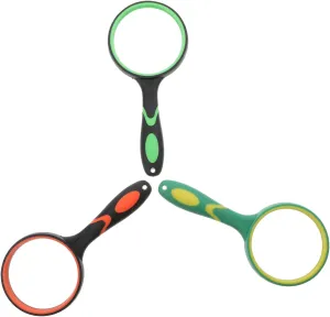 Reading Magnifier for Books Handheld Magnifying Glass Set 100mm Boys and Girls Magnifying Sheet