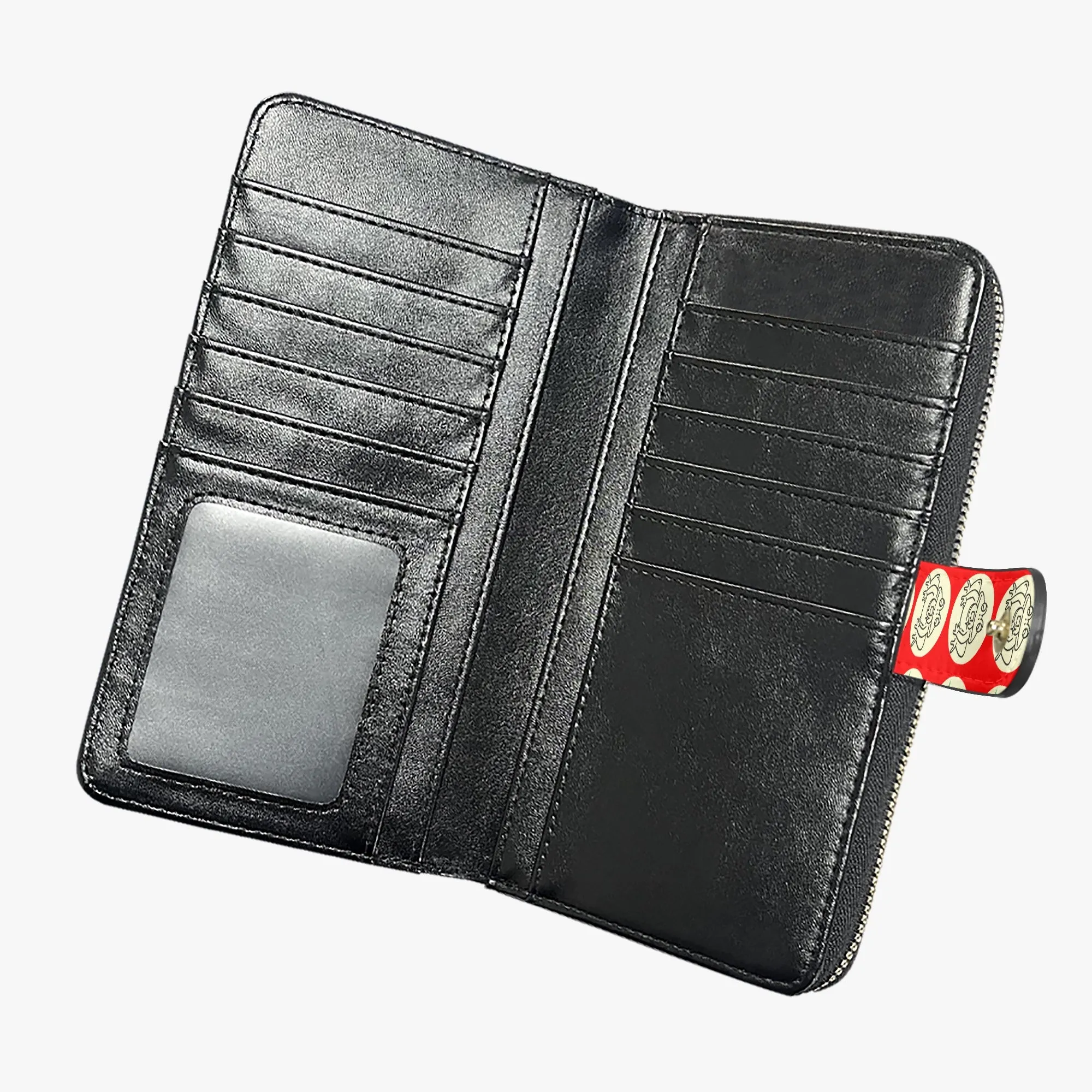 Red Fengshui Money Frog Long Flap Wallet