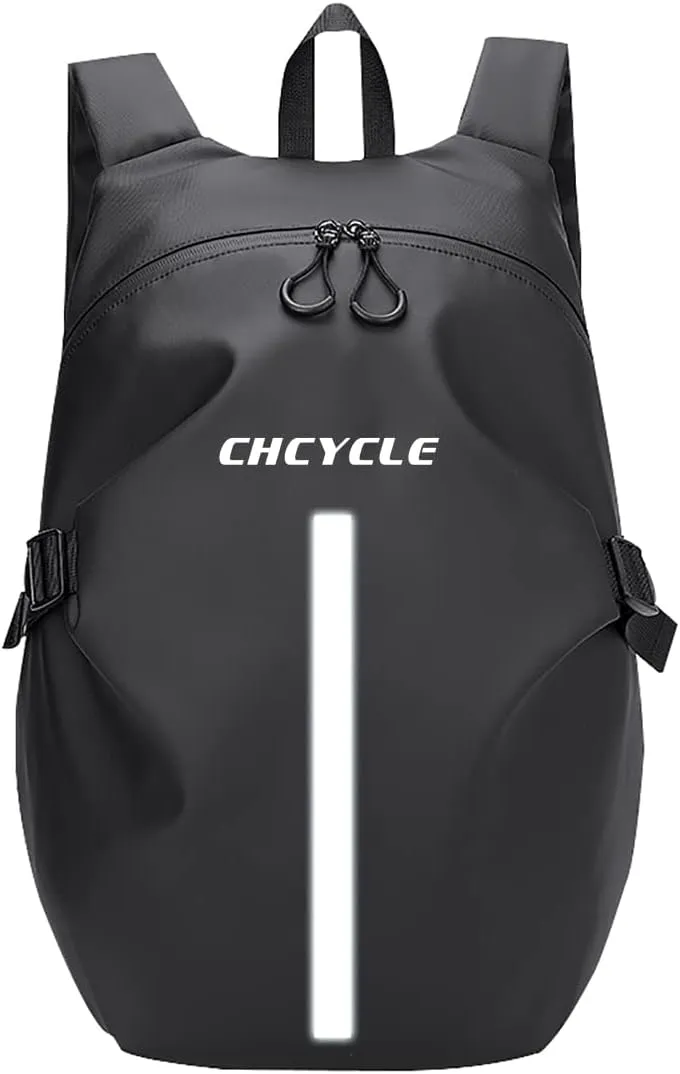Reflective Motorcycle Helmet Backpack Waterproof Large Capacity Riding Bag