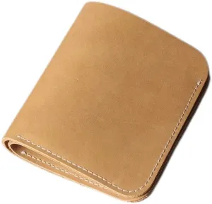 Retro Vertical Wallet Wallet Card Bag Handmade Short Wallet Card Bag Multifunctional Wallet(E)