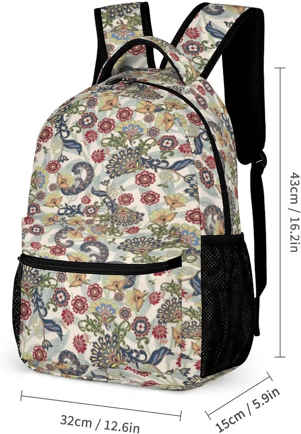 Retro William Morris Art Bags Set Backpack For Work Hiking Lunch Bag Travel Unisex Bags