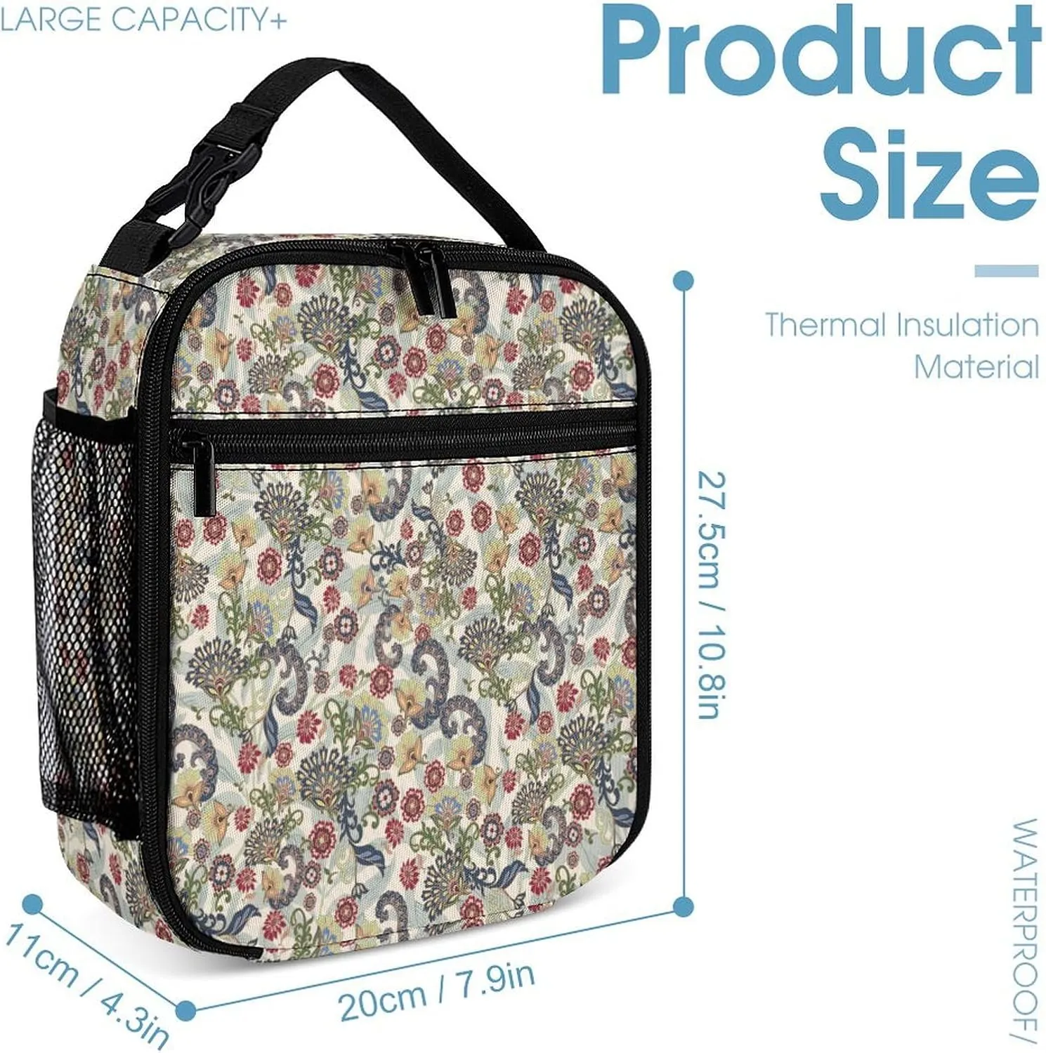Retro William Morris Art Bags Set Backpack For Work Hiking Lunch Bag Travel Unisex Bags