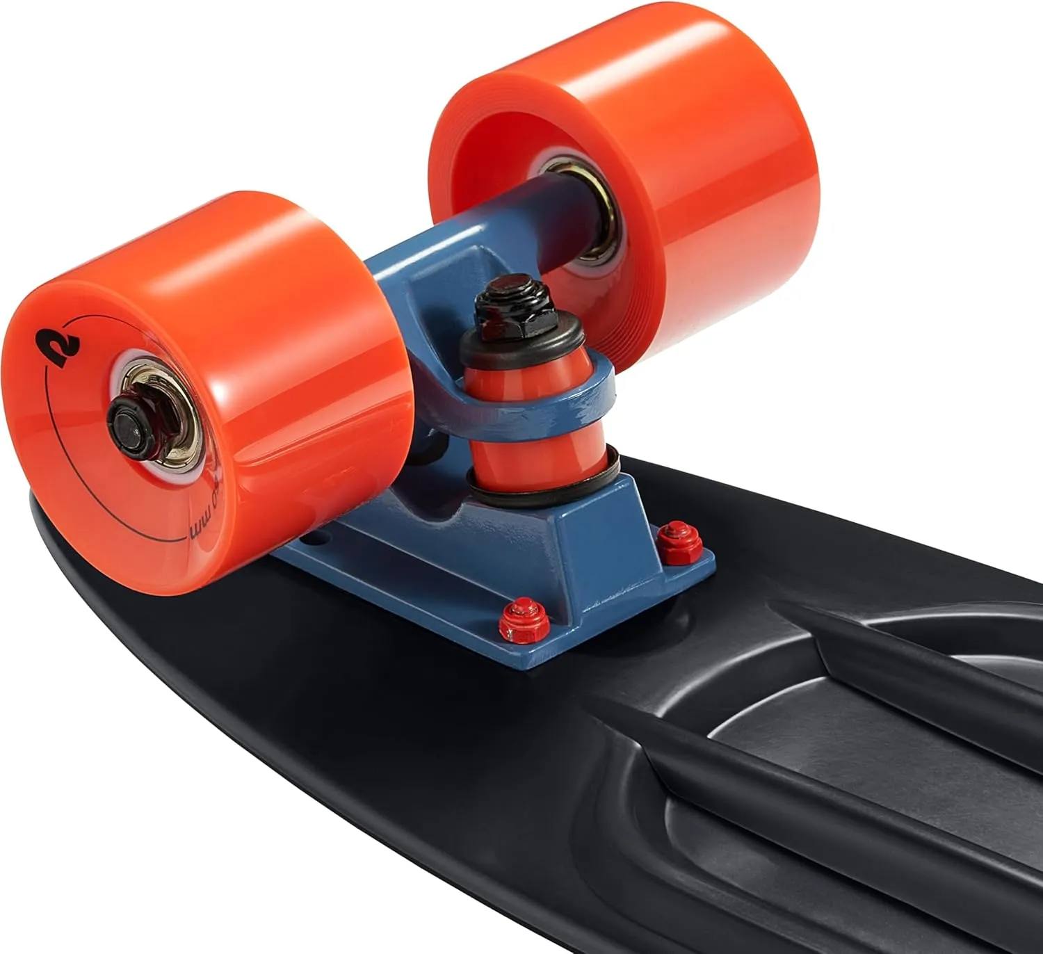 Retrospec Quip Mini Cruiser Skateboard 22.5" Classic Retro Plastic Cruiser Complete Skateboard with ABEC 7 Bearings and PU Wheels Compact Board w/Grippy, Molded Waffle Deck