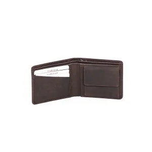 RH-8010 Anthony Men's Bi-Fold Leather Wallet with Hunter Leather