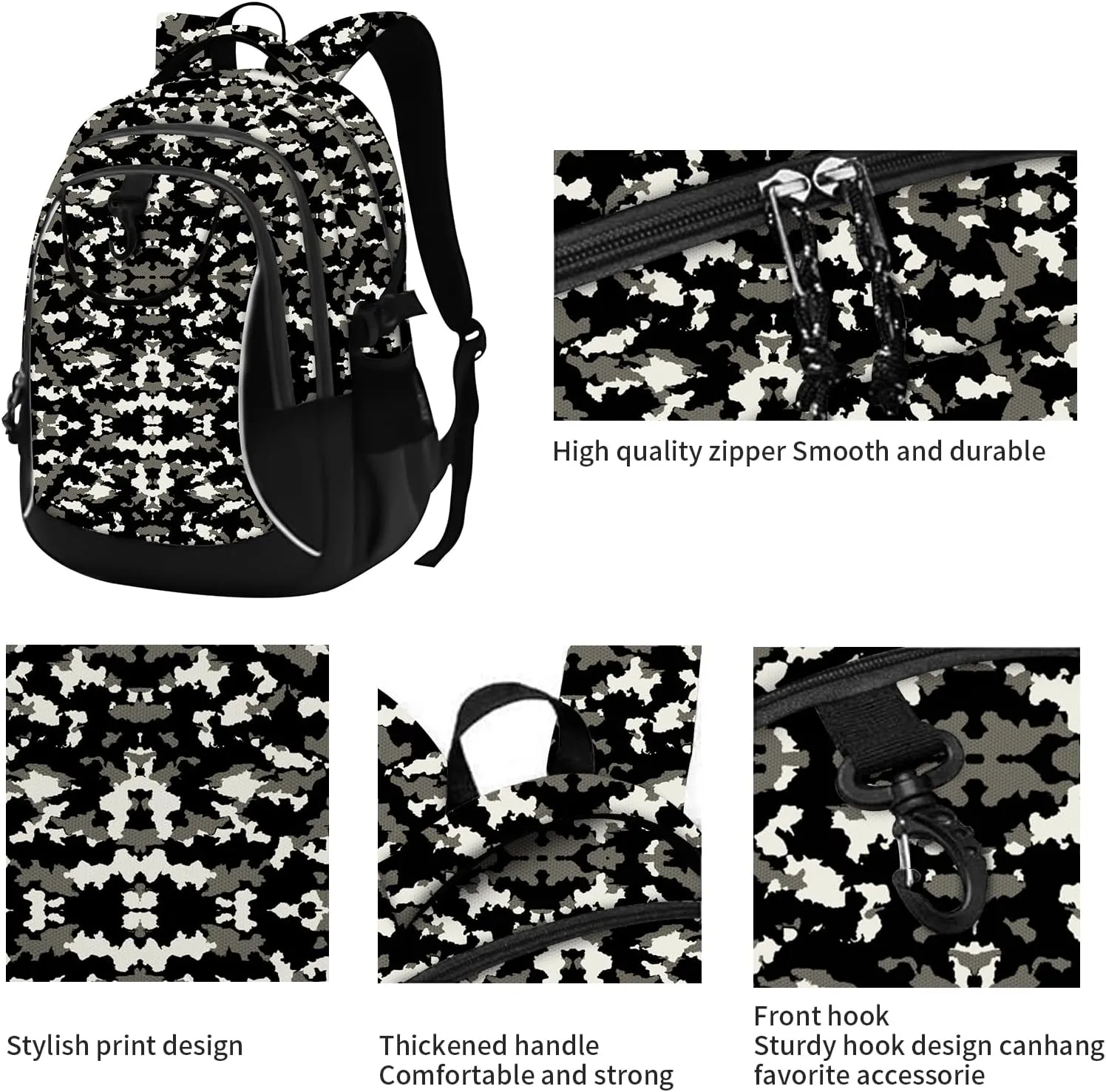 rickyh style School Backpack Travel Bag for Men & Women Lightweight College Back Pack with Laptop Compartmen