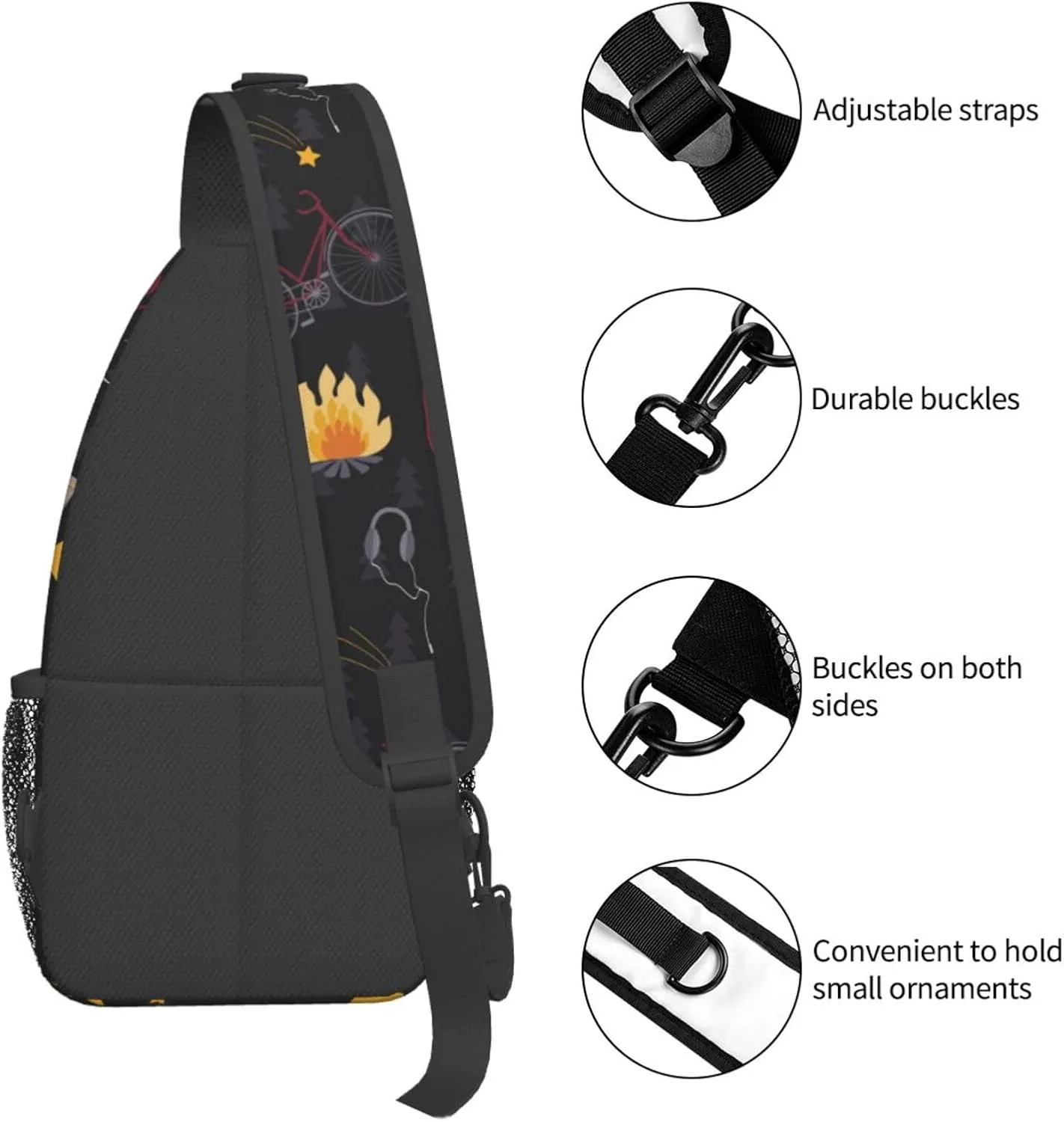 Riding Shoulder Bag Cycling Sling Backpack Daypack Casual Backpack Hiking Bag Hiking Backpack Bag
