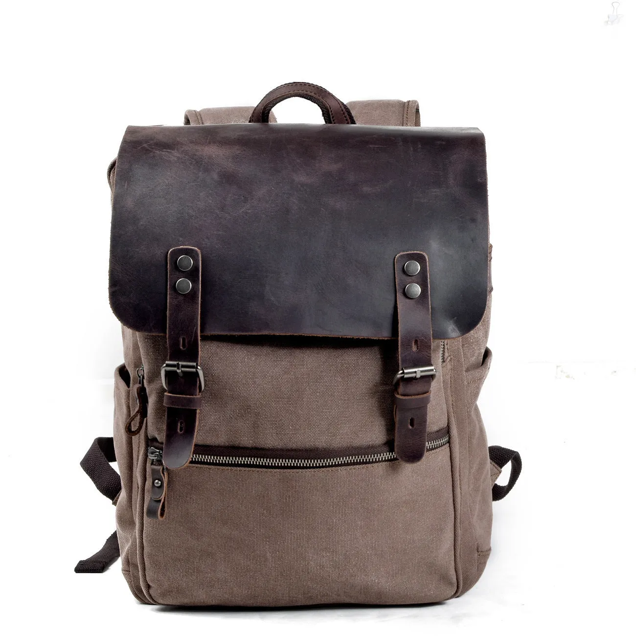 Riza Canvas & Leather Backpack