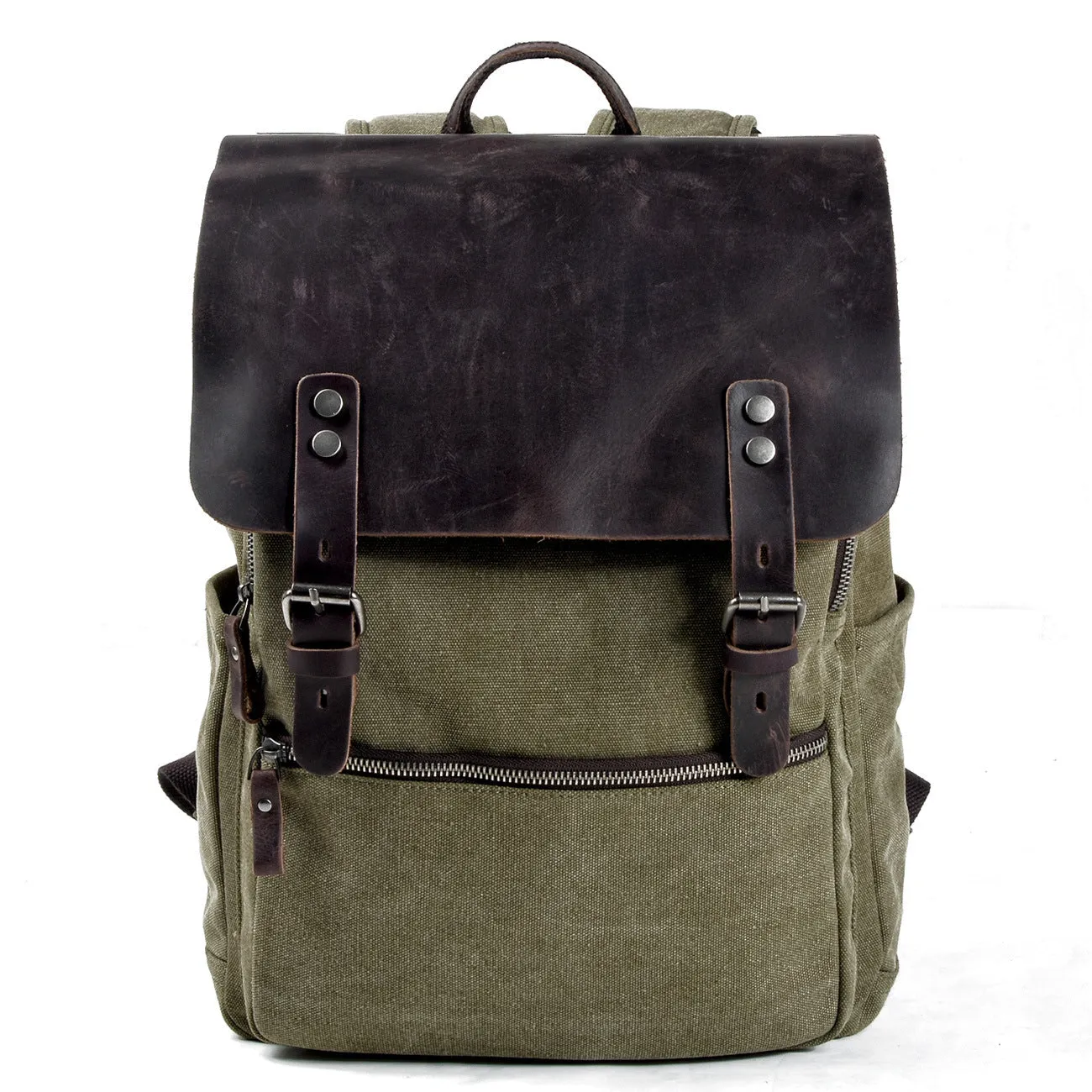 Riza Canvas & Leather Backpack