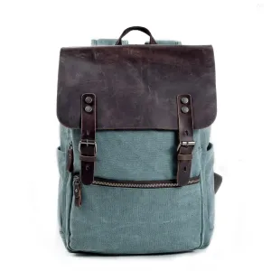 Riza Canvas & Leather Backpack