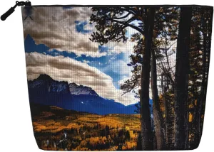Rocky Mountain Range print Cosmetic Bag, Makeup Bag Organizer with Zipper Cute Make Up Pouches Travel Szie Toiletry Bag
