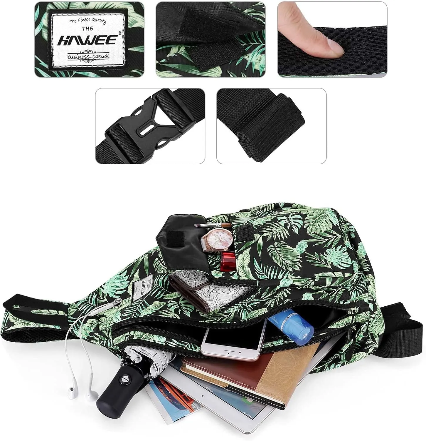 Rope Sling Bag for Women Men Casual Cross Body Daypack Backpack Adjustable Strap Water Repellent for Travel/Sport