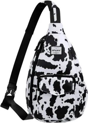 Rope Sling Bag for Women Men Casual Cross Body Daypack Backpack Adjustable Strap Water Repellent for Travel/Sport
