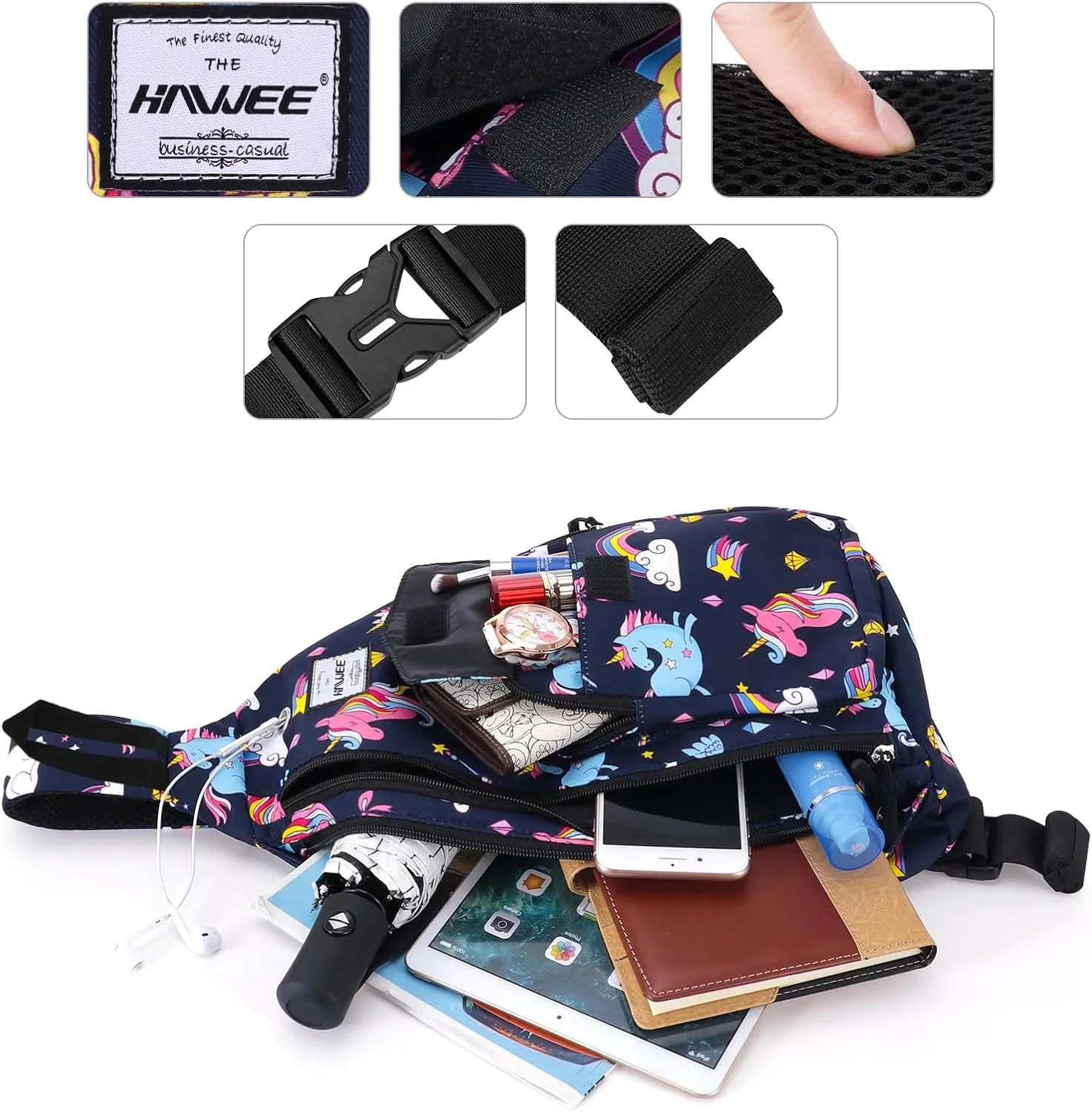 Rope Sling Bag for Women Men Casual Cross Body Daypack Backpack Adjustable Strap Water Repellent for Travel/Sport