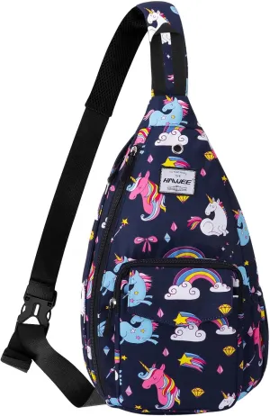 Rope Sling Bag for Women Men Casual Cross Body Daypack Backpack Adjustable Strap Water Repellent for Travel/Sport