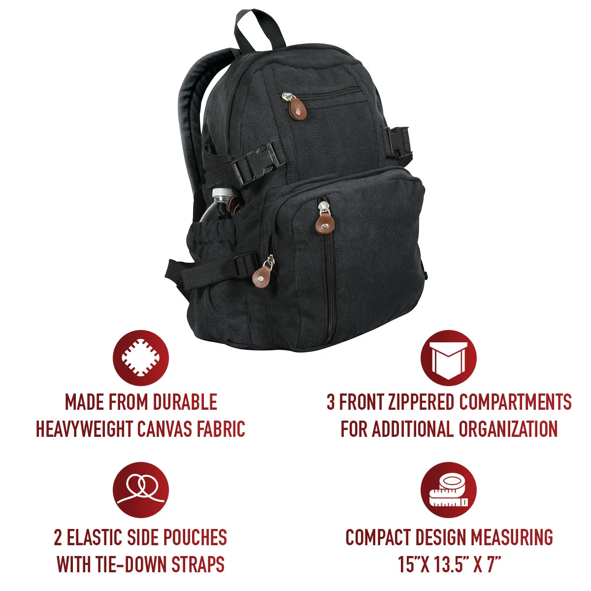 Rothco Vintage Canvas Compact Backpack